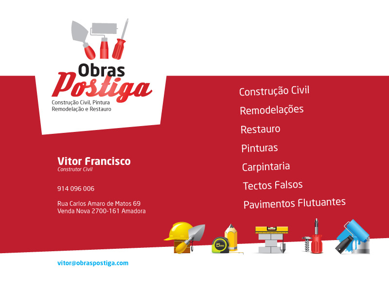 Obras Postiga - Constru��o Civil, Remodela��es, Restauro, Pinturas, Carpintaria, Tectos Falsos, Pavimentos Flutuantes